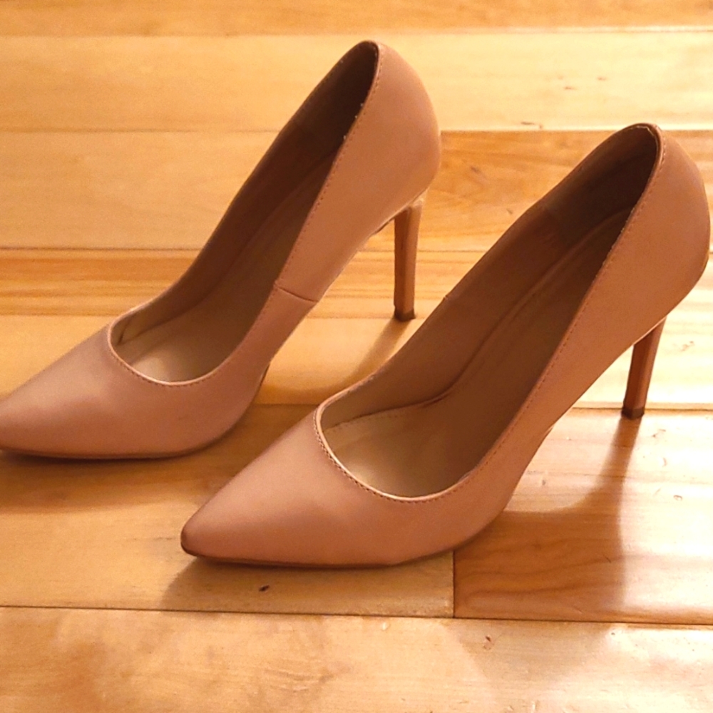 Nude/Blush colored Pointed toe pump